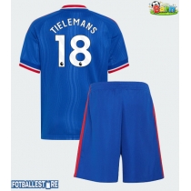 Manchester United Youri Tielemans #18 Bortedraktsett Barn 2026-27 Kortermet (+ Korte bukser)